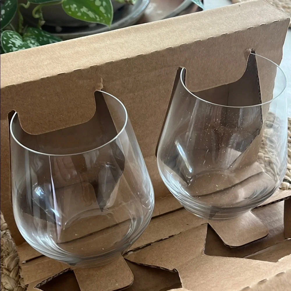 Pottery Barn Stemless Decanter Set - Brown